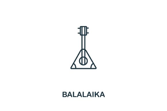 Balalaika Icon from Russia Collection: A Versatile Design Asset