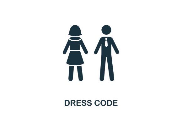 Dress Code Icon: A Versatile Design Asset for Real-World Use