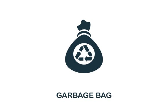 Garbage Bag Icon: A Versatile Design Asset for Web and Graphic Projects