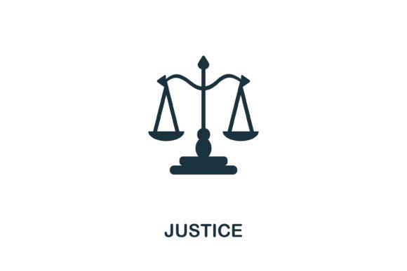 Justice Icon: A Versatile Design Element for Web and Infographics