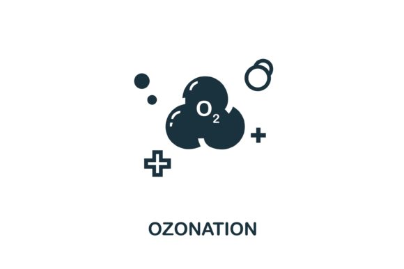 Ozonation Icon: Versatile Vector Graphics for Design