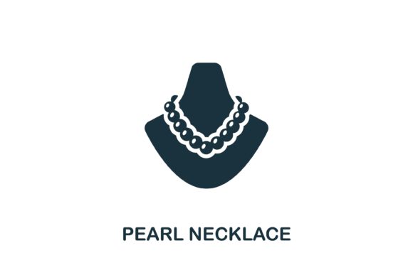 Pearl Necklace Icon: A Versatile Vector Asset