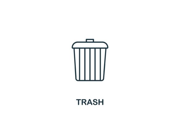 Trash Icon from Office Tools Collection
